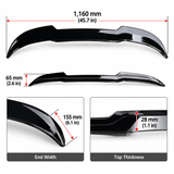 MMO For 2018-2022 Ford Fiesta MK8 8.5 ST Rear Extension Lip Small Wing Tail Rear Spoiler