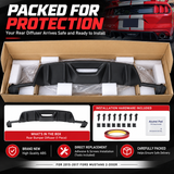 MMO For 2015-2017 Ford Mustang HN Style Rear Bumper Lip Rear Diffuser