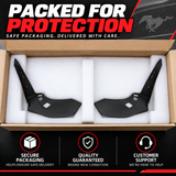 MMO For 2015-2021 Ford Mustang GT500 Style Front Bumper Corner Spoiler Winglet Splitters