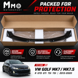 MMO Front Bumper Lip Splitter Fit for 2013-2020 VW Golf MK7 MK7.5 R GTD GTI TDI Painted Gloss Black One Piece Style Without Logo