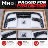 MMO Rear Bumper Diffuser with Corner Aprons Fit for 2015-2020 BMW F80 M3 F82 M4 F83 Matte Black MMO V Style Without Logo