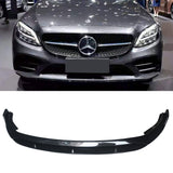 Front Bumper lip for 2019-2021 Mercedes Benz W205 C Class with AMG Package Lower Splitter