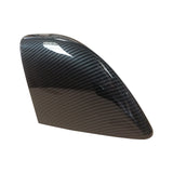 Carbon Fiber Style Side Mirror Cover Overlays for 2016-2022 Tesla Model X, Painted ABS Caps (Not Replacement Parts)