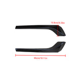 MMO Window Spoiler Wing Cover For 17-23 VW Tiguan MK2 R Line Pair Rear Window Side Wing Spoiler Glossy Black