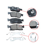 MMOMOTORSPORT Front Premium Ceramic Disc Brake Pad For Dodge Durango Grand Cherokee STD Brake