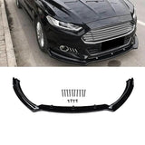 MMO Front Lip For 2013-2016 Ford Mondeo Gloss Black