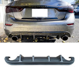 MMO Rear Diffuser For 2014-2017 Infiniti Q50 Matte Black