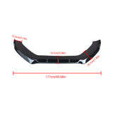 For 13-16 Audi A4 B8.5 Saloon Avant Front Lip Splitter 1 Piece Gloss Black