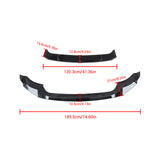 Front Lip For 2019-2024 BMW G05 X5 M-Sport Front Splitter Gloss Black