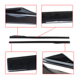 MMOMOTORSPORT BMW 8 Series G16 M8 F93 2019-2023 Gloss Black Side Skirts Extension Lip AC