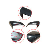 Carbon Fiber Style Side Mirror Cover Overlays for 2016-2022 Tesla Model X, Painted ABS Caps (Not Replacement Parts)