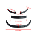 For 2021-2025 VW Golf MK8 GTD GTE GTI R R-Line Front Bumper Lip Splitter Gloss Black