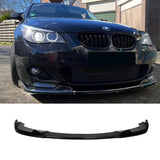 For BMW 5 Series E60 E61 M5 Front Bumper Lip Splitter 2003 - 2010 GLOSS BLACK