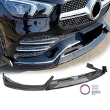 Front Lip For 20-23 Mercedes-Benz GLE53 AMG GLE350 Class Front Bumper Splitter Carbon Fibre Look