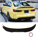 Rear Spoiler For 2019-2024 BMW 3-Series G20 330i M340i G80 M3 PSM Style Trunk Wing Gloss Black