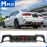 MMO Rear Bumper Lip Diffuser For BMW 3 Series 2019-2022 G20 320i 330i M340i M Sport Rear Bumper Lip