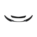 For BMW 1 Series E82 E88 2008-2013 Front Bumper Lip Splitter Gloss Black