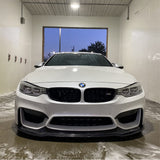 For 2015-2020 BMW F80 M3 F82 F83 M4 V Style Real Carbon Fibre Front Bumper Lip Splitter