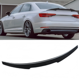Rear Spoiler For 2017-2024 Audi A4 S4 B9 Highkick M4 Style Trunk Wing