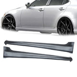 MMOMOTORSPORT Side Skirts For 2006-2013 Lexus IS250 IS350 JDM In-S Style Extension Lips