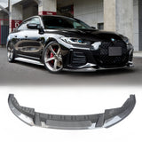 Front Lip for BMW 4 Series Gran Coupe G26 i4 2022-2024 M-Sport Front Bumper Lip Splitter Carbon Fibre Look