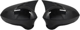 MMO Horn Style Mirror Cover For 2008-2017 Seat Ibiza MK4 Gloss Black
