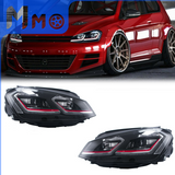 MMO Red Line Headlight Trim For 2014-2017 VW Golf MK7 Right Hand Drive