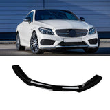 MMO Front Lip For 2016-2018 Mercedes-Benz C43 Gloss Black