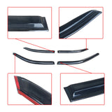 For 2014-2020 LEXUS IS250 IS350 IS200T Clip On Smoke Window Visor+ Black Trim