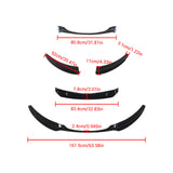 For BMW 1 Series E82 E88 2008-2013 Front Bumper Lip Splitter Gloss Black