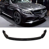Front Bumper lip for 2019-2021 Mercedes Benz W205 C Class with AMG Package Lower Splitter