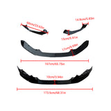 MMO For 2015-2018 BMW 1 Series F20 F21 LCI M Performance Style Front Splitter Lip