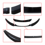 For BMW 1 Series E82 E88 2008-2013 Front Bumper Lip Splitter Gloss Black