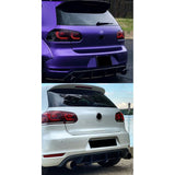 Rear Diffuser For 10-14 VW Golf 6 MK6 GTI 3 Fin Valance Spoiler