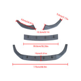 For 2021-2025 VW Golf MK8 GTD GTE GTI R R-Line Front Bumper Lip Splitter Carbon Fibre Look