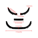 MMO For 2024-2025 VW Golf 8.5 Rline GTI Front Lower Spoiler Lip Splitter Gloss Black