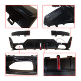 Rear Diffuser For BMW 3 Series G20 LCI 2023-24 Rear Bumper Lip with LED Light