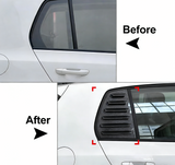 MMO Side Window Louver Cover For 2020+ VW Golf MK8 Rear Side Window Louvers Shades