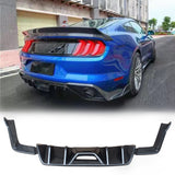 Rear Diffuser For 15-17 Ford Mustang HN Style Rear Bumper Lip Carbon Fibre Look