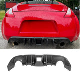 For 2009-2020 Nissan 370Z Z34 Coupe Valance Rear Diffuser Carbon Fibre Look