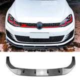 Front Lip for VW Golf MK7 MK7.5 R GTD GTI TSI TDI 2013-20 Front Bumper Splitter Spoiler Lip Carbon Fibre Look