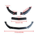 Front Lip for 2015-2018 Benz C-Class W205 Sport 3PCS Front Bumper Lip Splitter