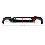 Rear Diffuser For 2017-2023 BMW 5 Series G30 G31 G38 M Sport Rear Bumper Lip Gloss Black