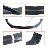 Front Lip for 2015-2018 Benz C-Class W205 Sport 3PCS Front Bumper Lip Splitter