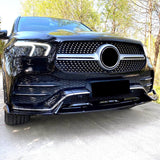 Front Lip For 20-23 Mercedes-Benz GLE53 AMG GLE350 Class Front Bumper Splitter Gloss Black