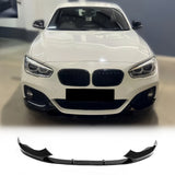 FOR BMW 1 SERIES F20 F21 LCI 2 PC FRONT SPLITTER LIP M PERFORMANCE GLOSS 2015-2018