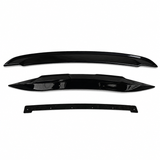 NINTE Rear Trunk Spoiler Wing Kit Fit for Chevrolet Camaro Coupe 2010-2015 Painted Gloss Black ABS Plastic Wickerbill-Style Acrylic Extension Without Logo