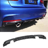 Für 2012-2018 BMW 3er F30 M Sport Heckdiffusor Untere Stoßstangendiffusor Hecklippe 