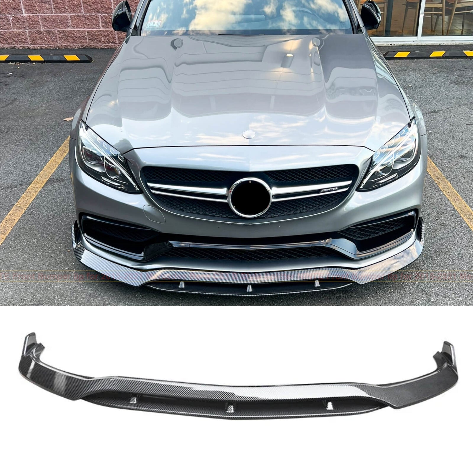 mercedes c class front lip For 22-25 Benz C300 W206 Gloss Black Bumper Splitter This can be protective in regions that have high humidity or rain Fits 12-14 Benz W204 C