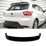 MMO roof spoiler for 2017-2022 seat ibiza 5dr mk5 6f Rear boot roof trunk spoiler gloss black